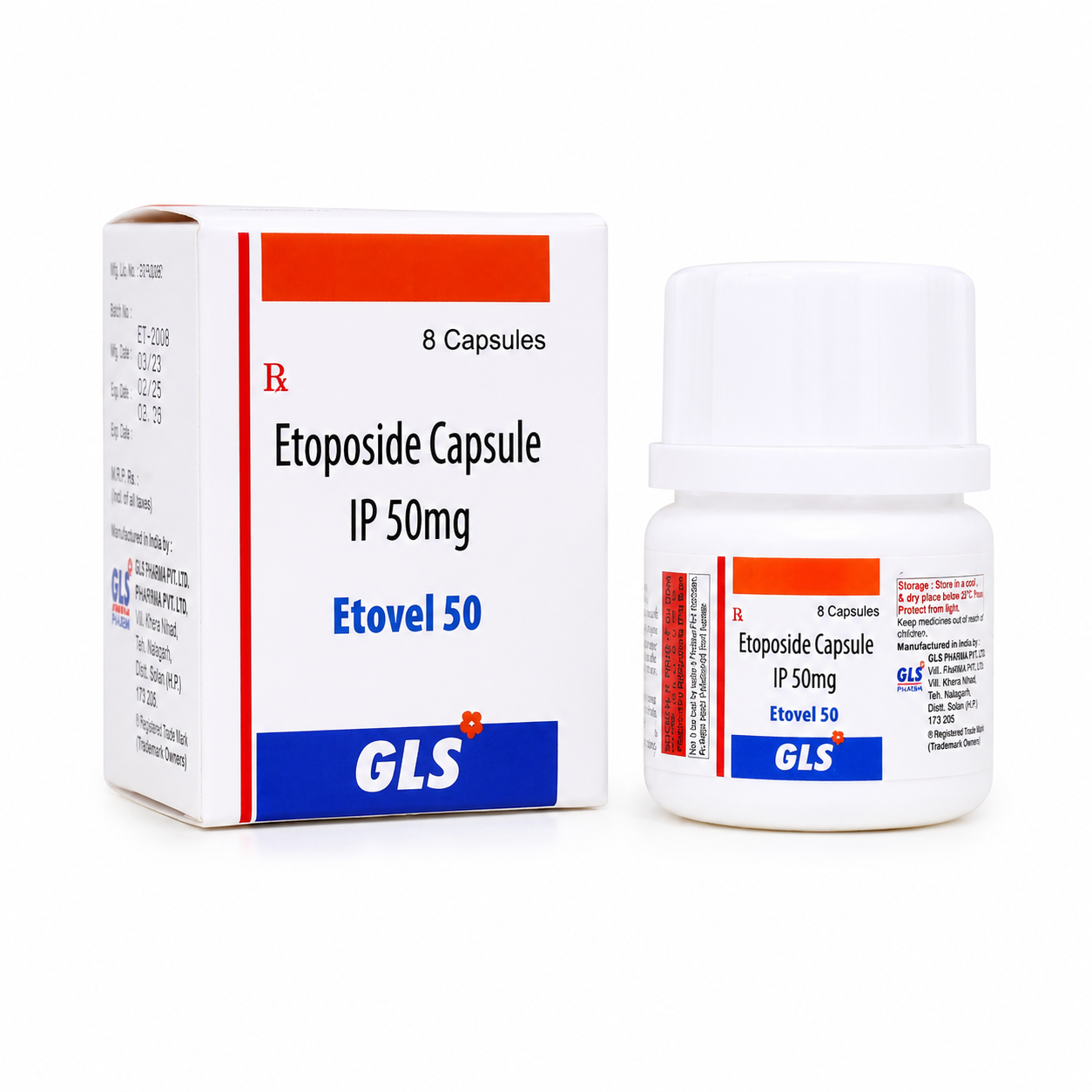 Etovel 50mg (Etoposide) Capsule product image