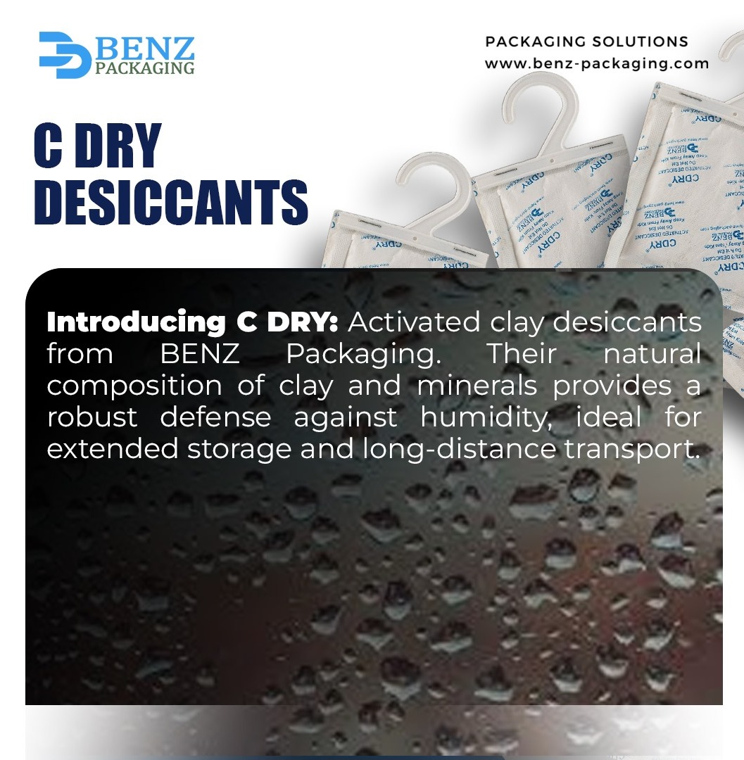 C DRY Desiccants by BENZ Packaging are crafted fro BENZ Packaging