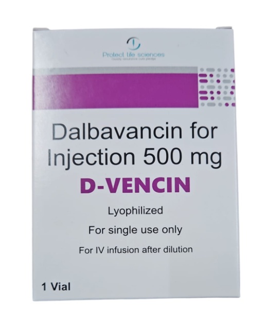 D-VENCIN (DALBAVANCIN 500MG INJECTION)
