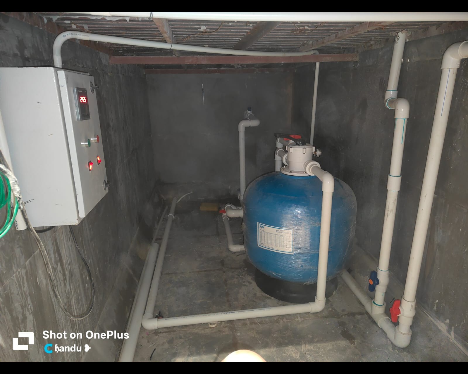 swimming pool filter plant sol