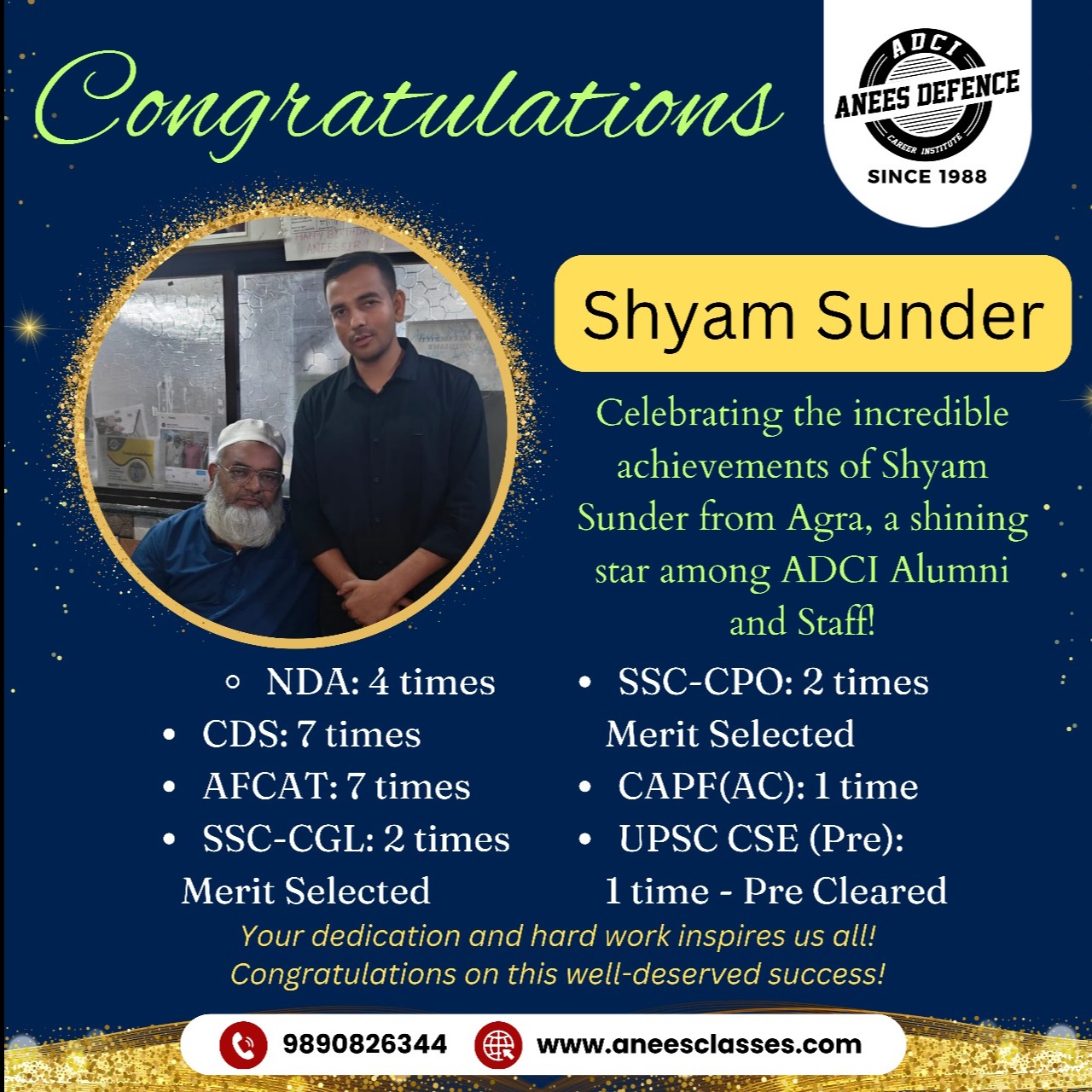 Congratulations, Shyam Su