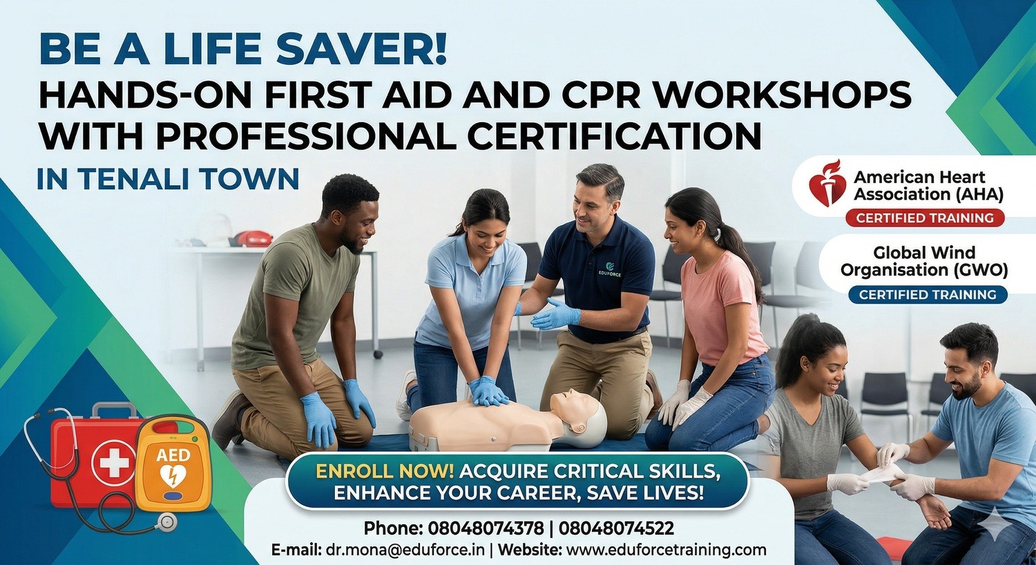 heartsaver cpr aed certificati