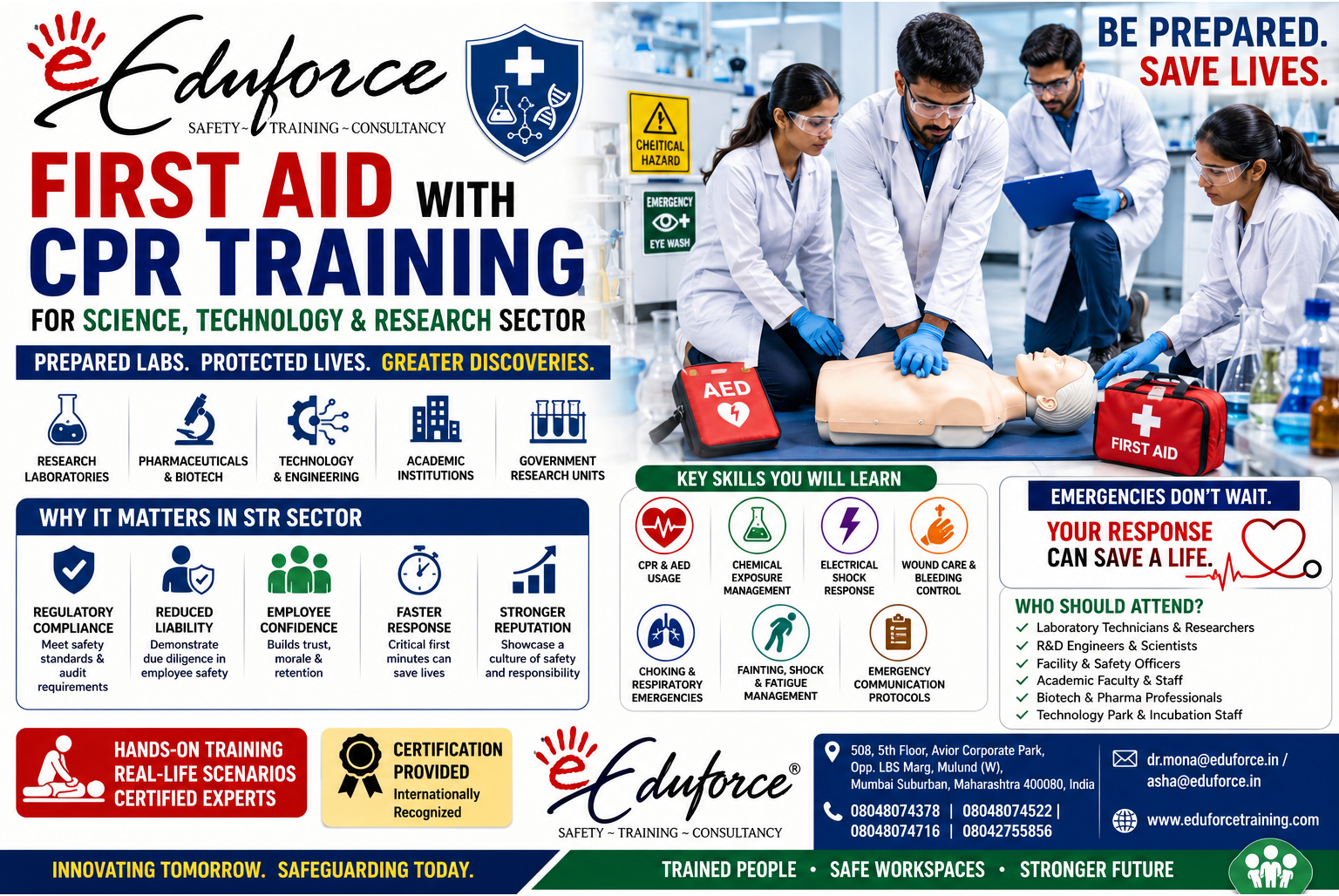 aed training for pharma lab te