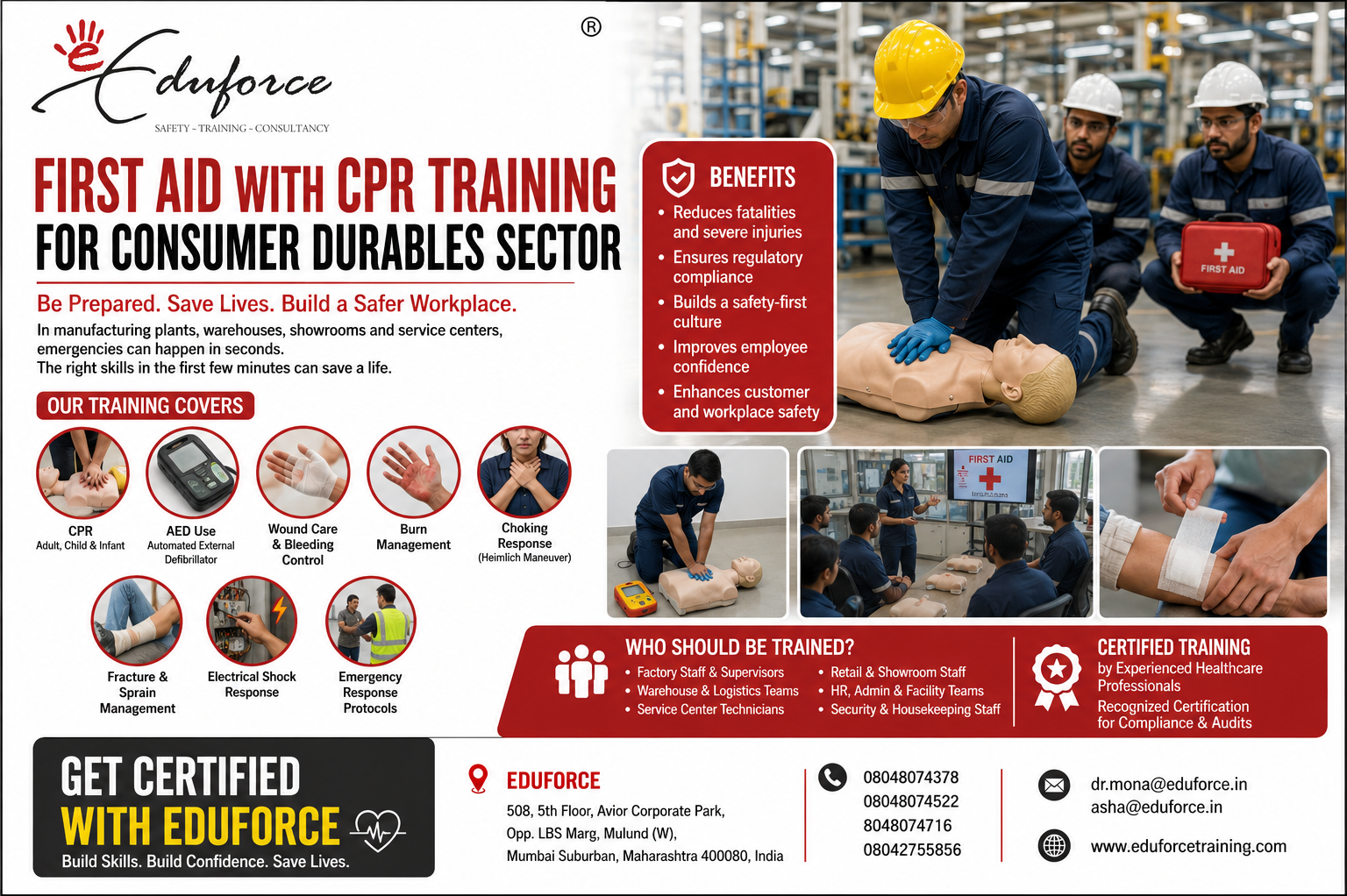 first aid training certificati