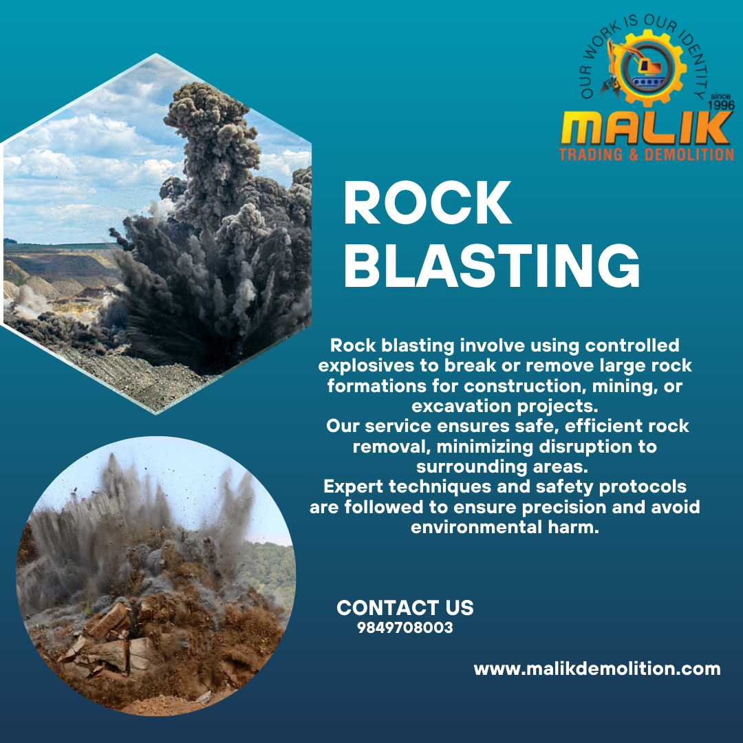 rock excavation for constructi