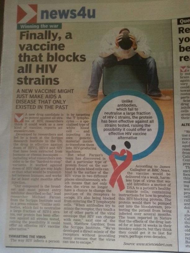 finally a successful vaccine for hiv has been f... main image