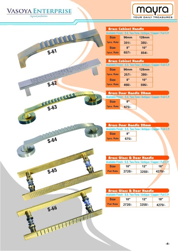 CABINET HANDLES. DRA