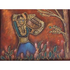 Lady Abstract Mural