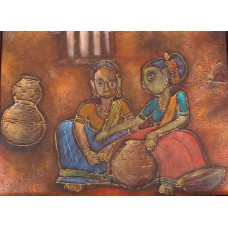 Village Lady Abstr