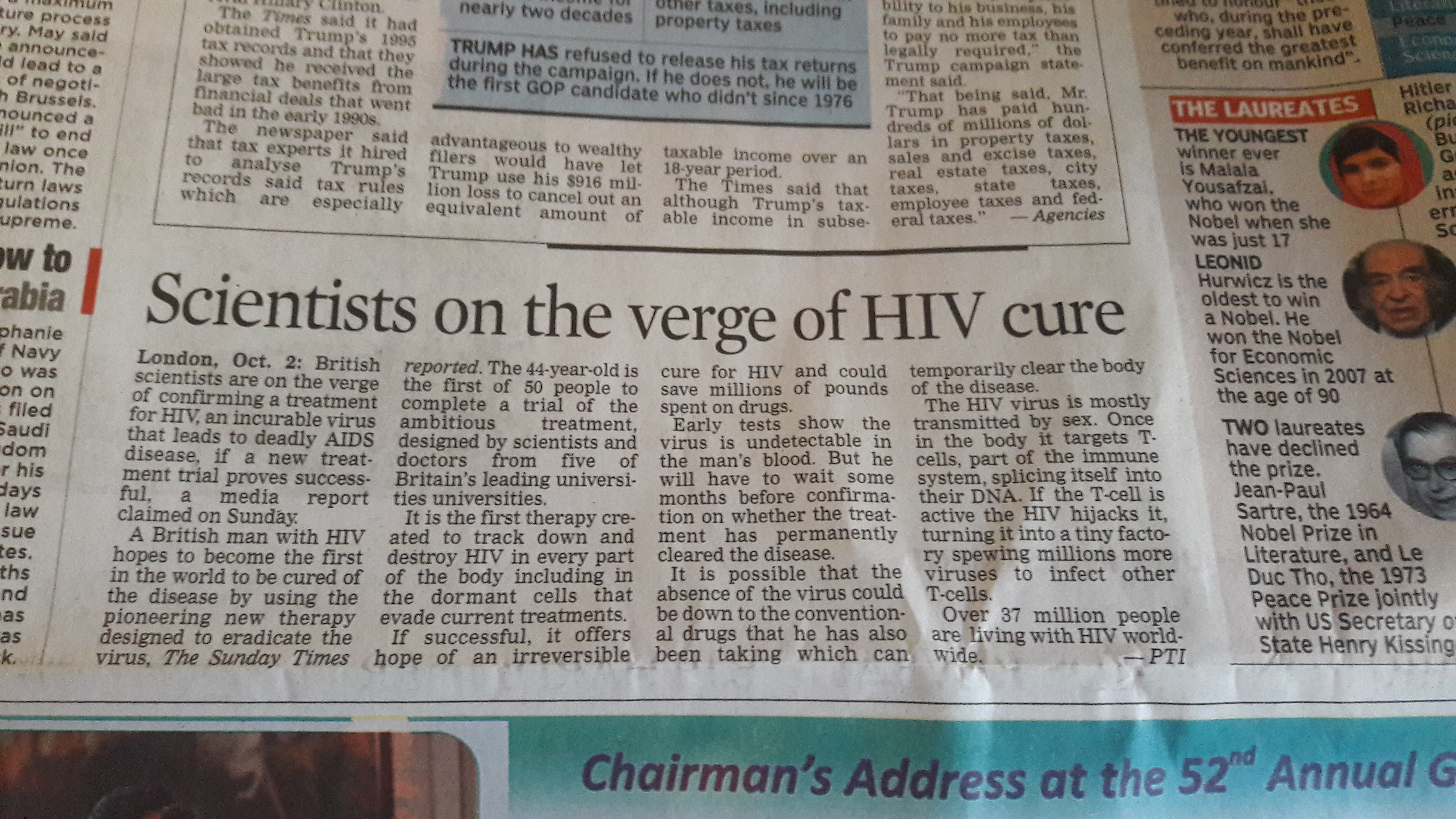 hiv cure expected in a patient who compleated t... main image