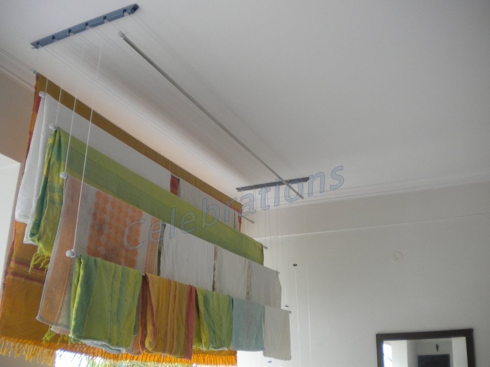 Pictures of cloth drying ceiling pulley hanger/rac in thiruv.