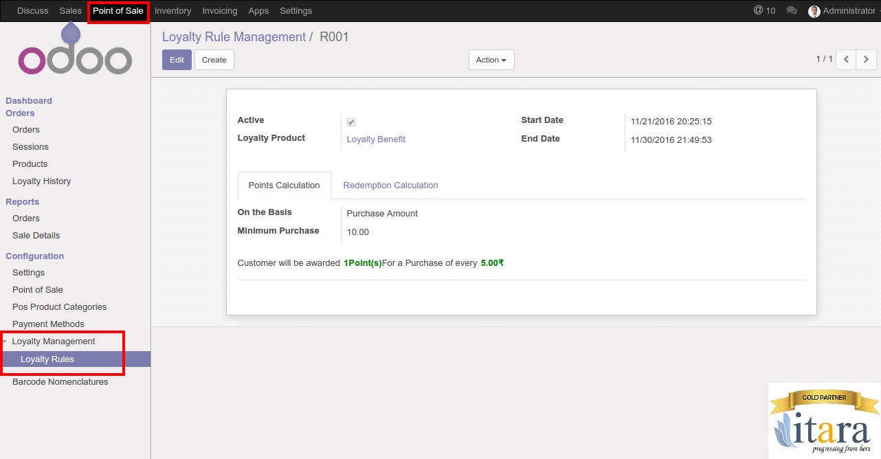 ODoo Point Of Sales