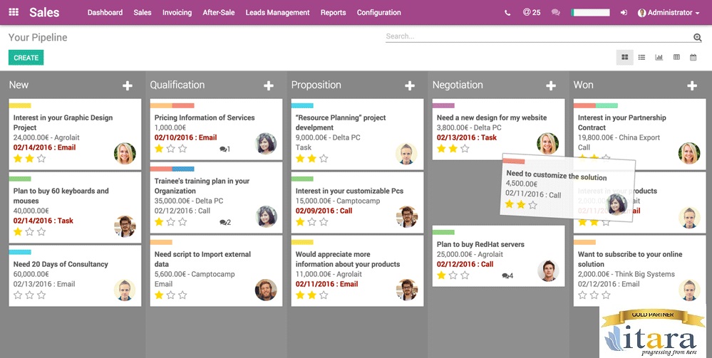 Odoo CRM Sell Faster