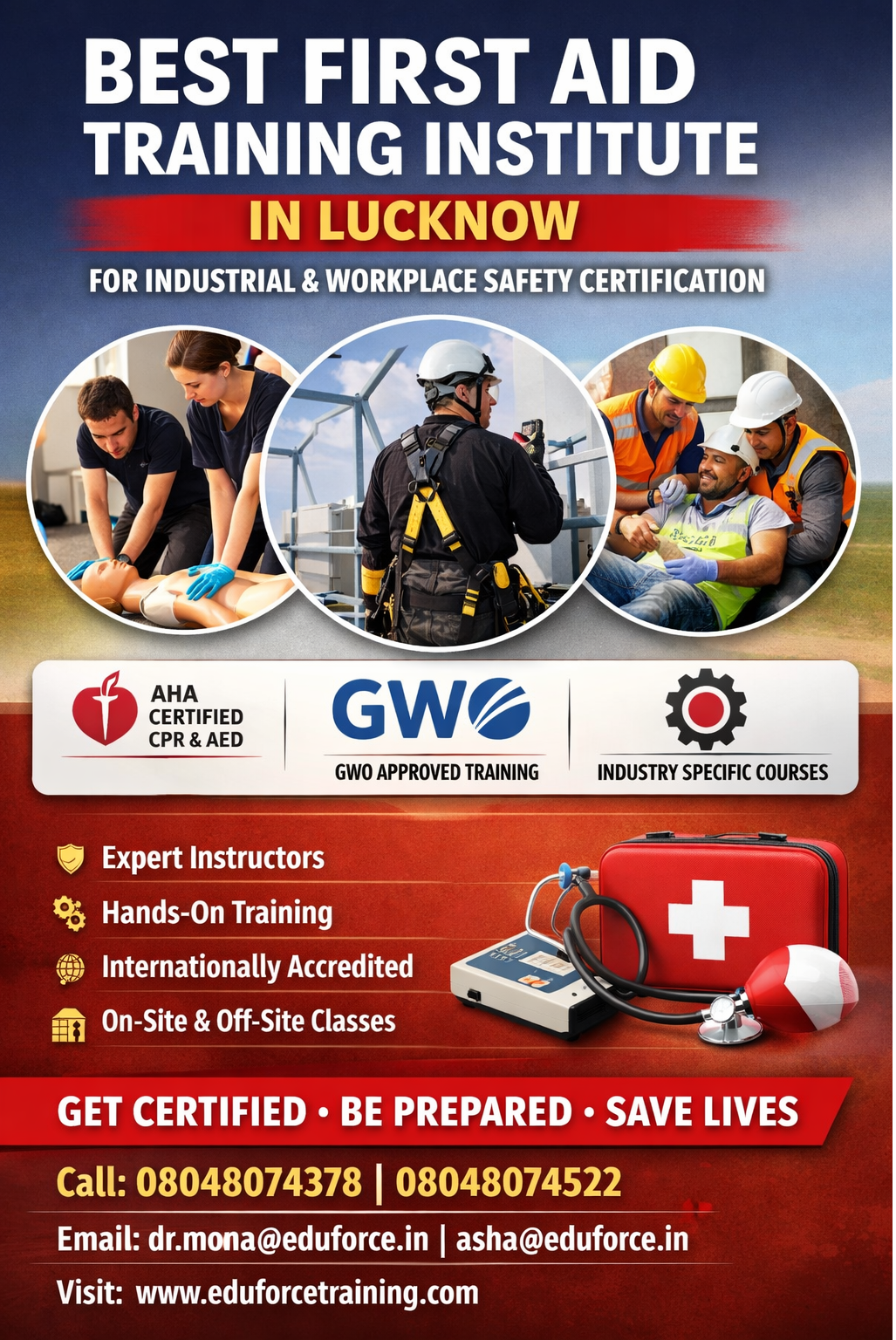 workplace first aid lucknow