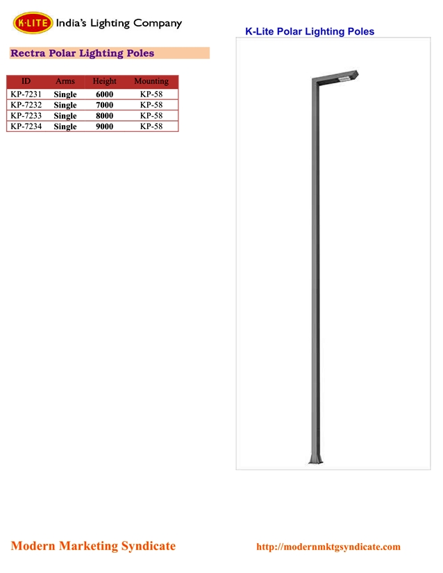 Polar Lighting Pole 6 Polar Lighting Pole 6