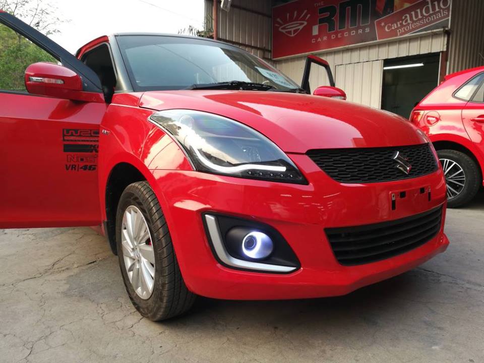 Installed LED fog li