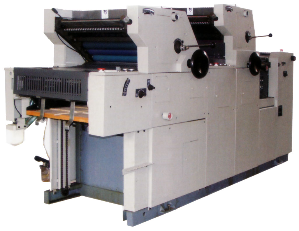two colour offset printing machine