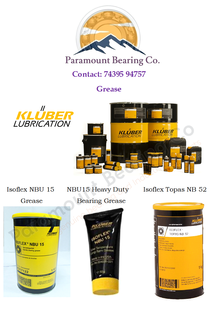 Kluber Grease for Bearings Available Grea SKF FAG NSK NTN HIWIN