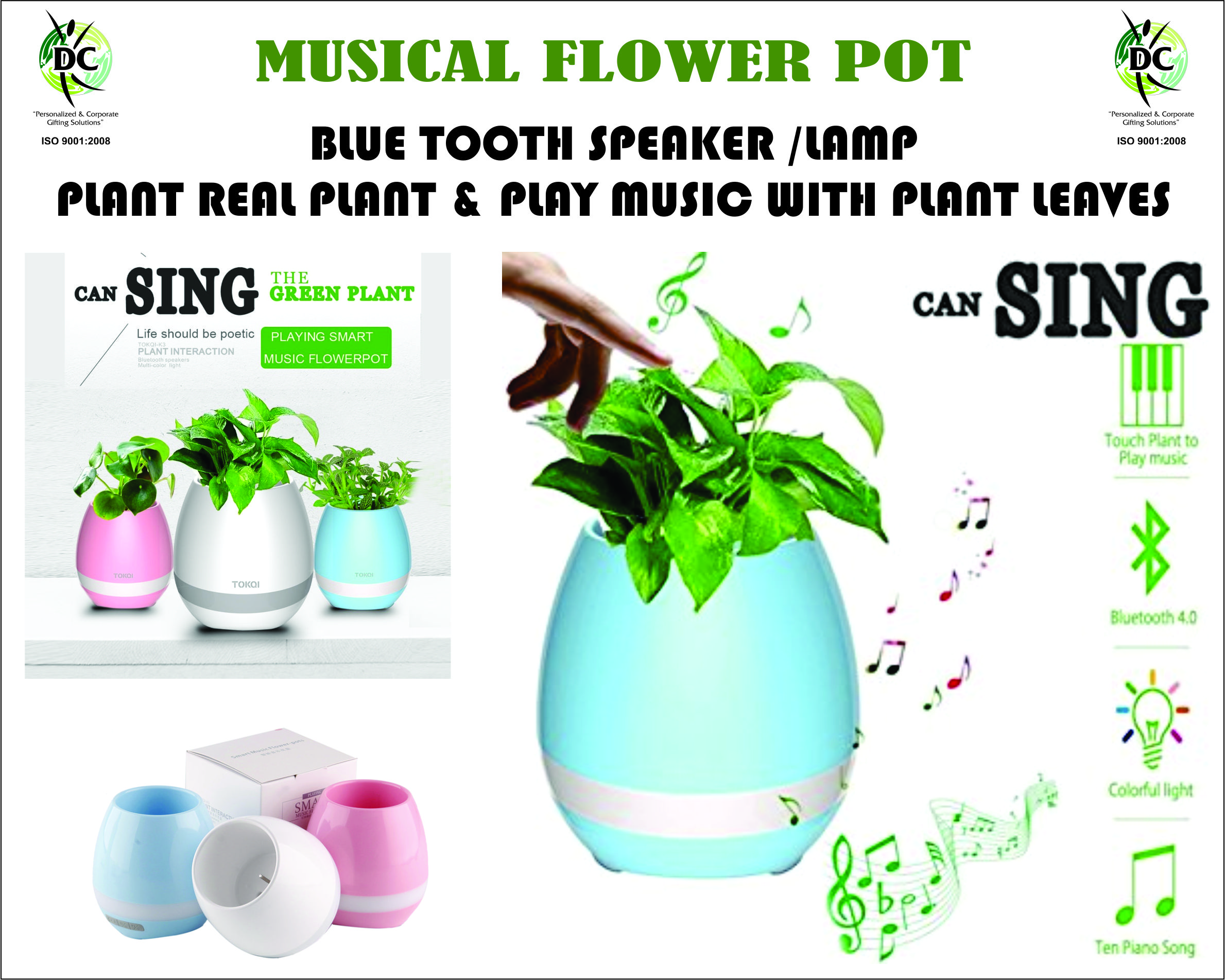 musical plant pot