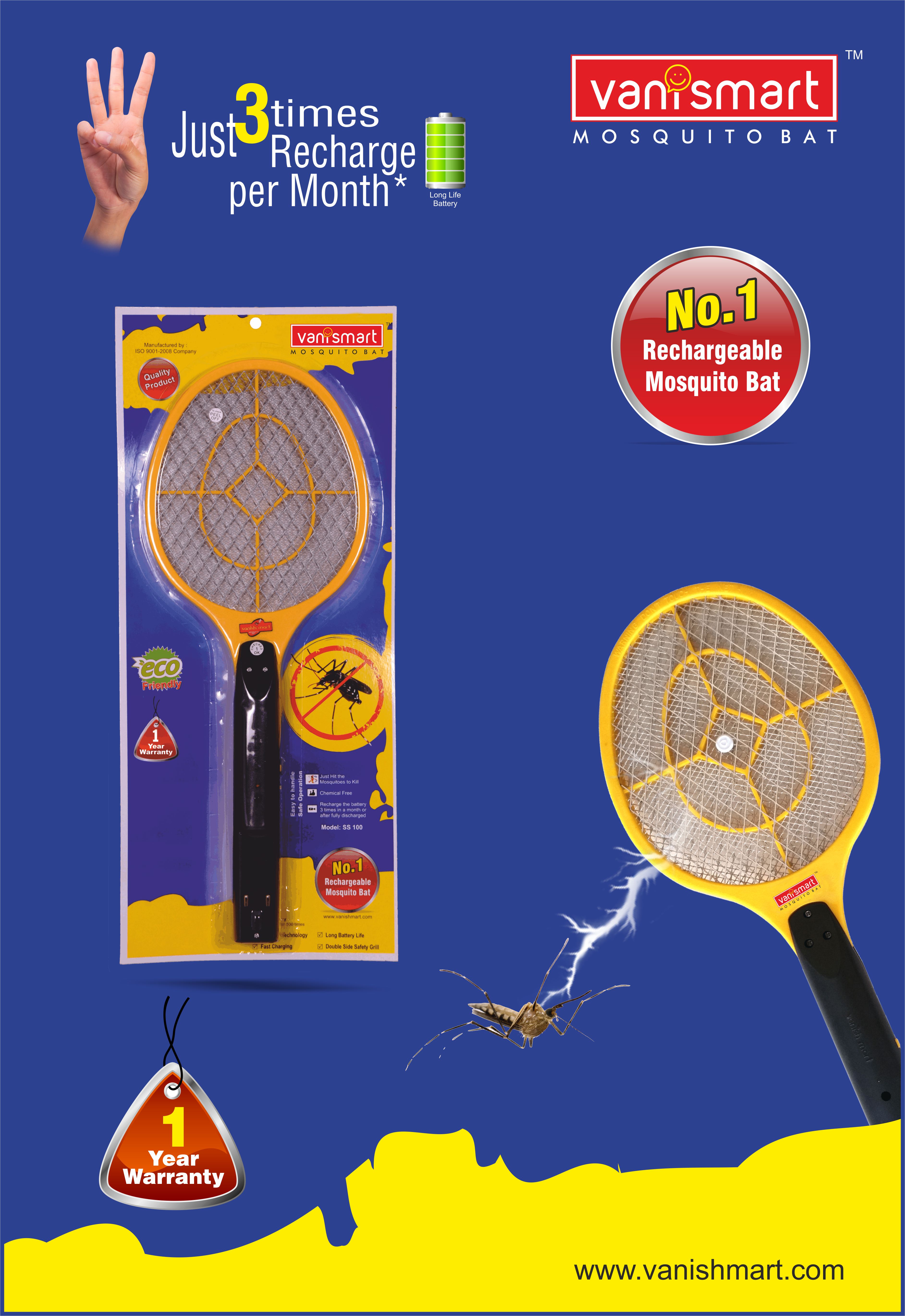 Mosquito Bat in Vijayawada USE VANISMART MOS VANISMART