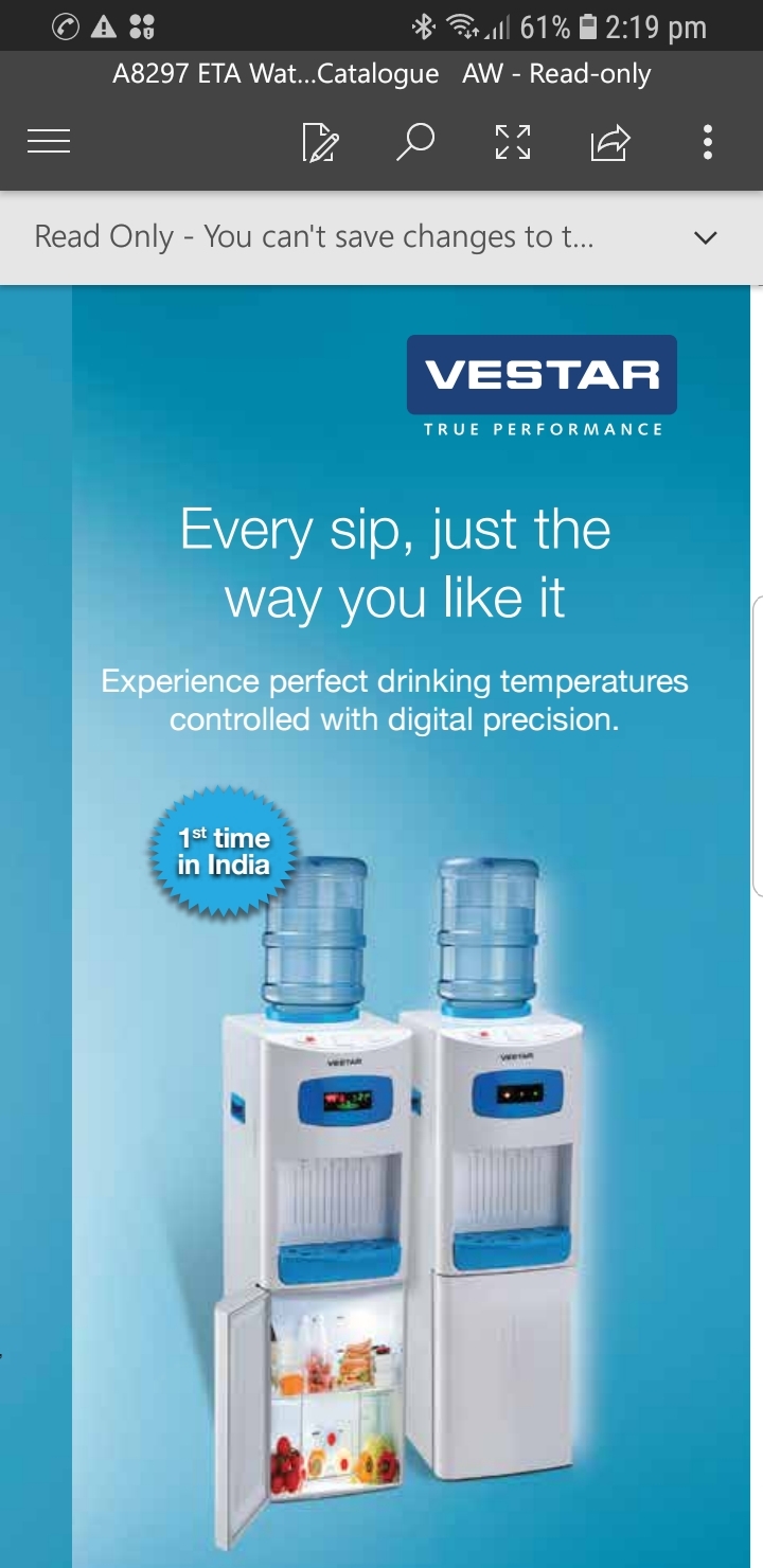 vestar water dispenser