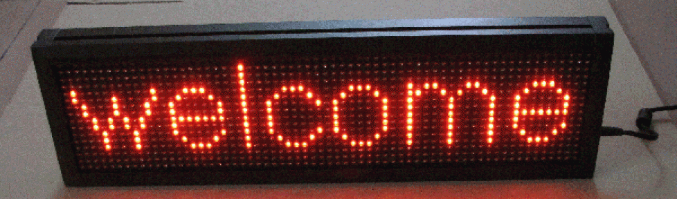 LED DISPLAY RUNNING
