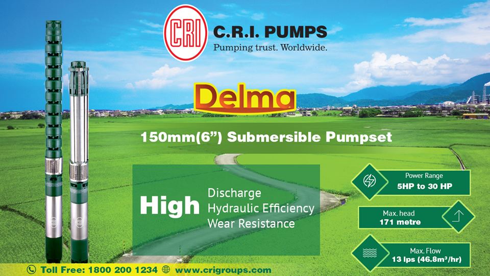 CRI Pumps new model of 6" submersible pump ar Nessa Enterprises Pvt