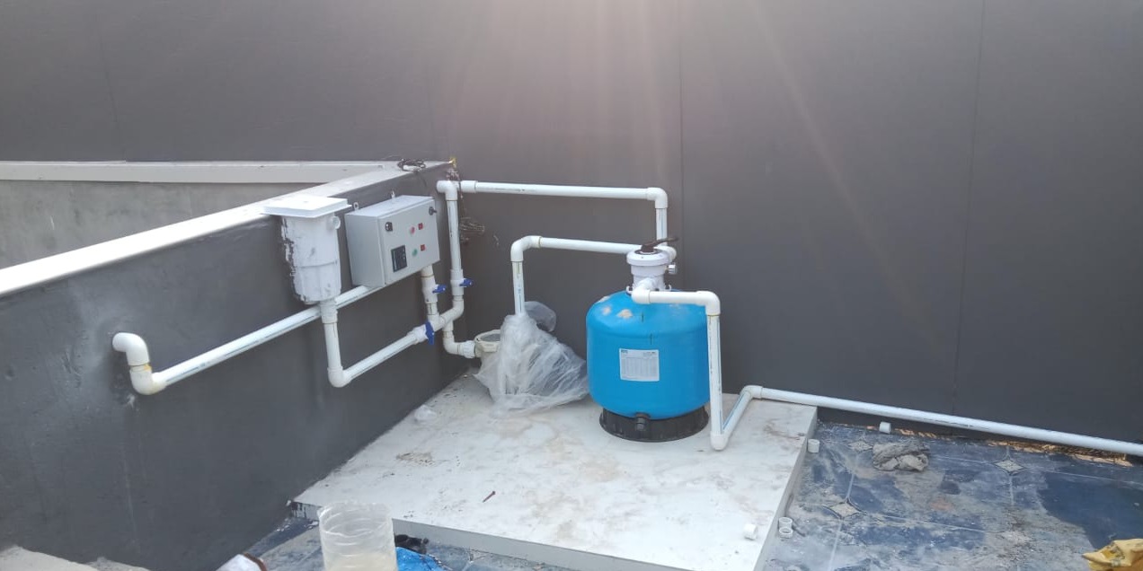 swimming pool filter plant sol