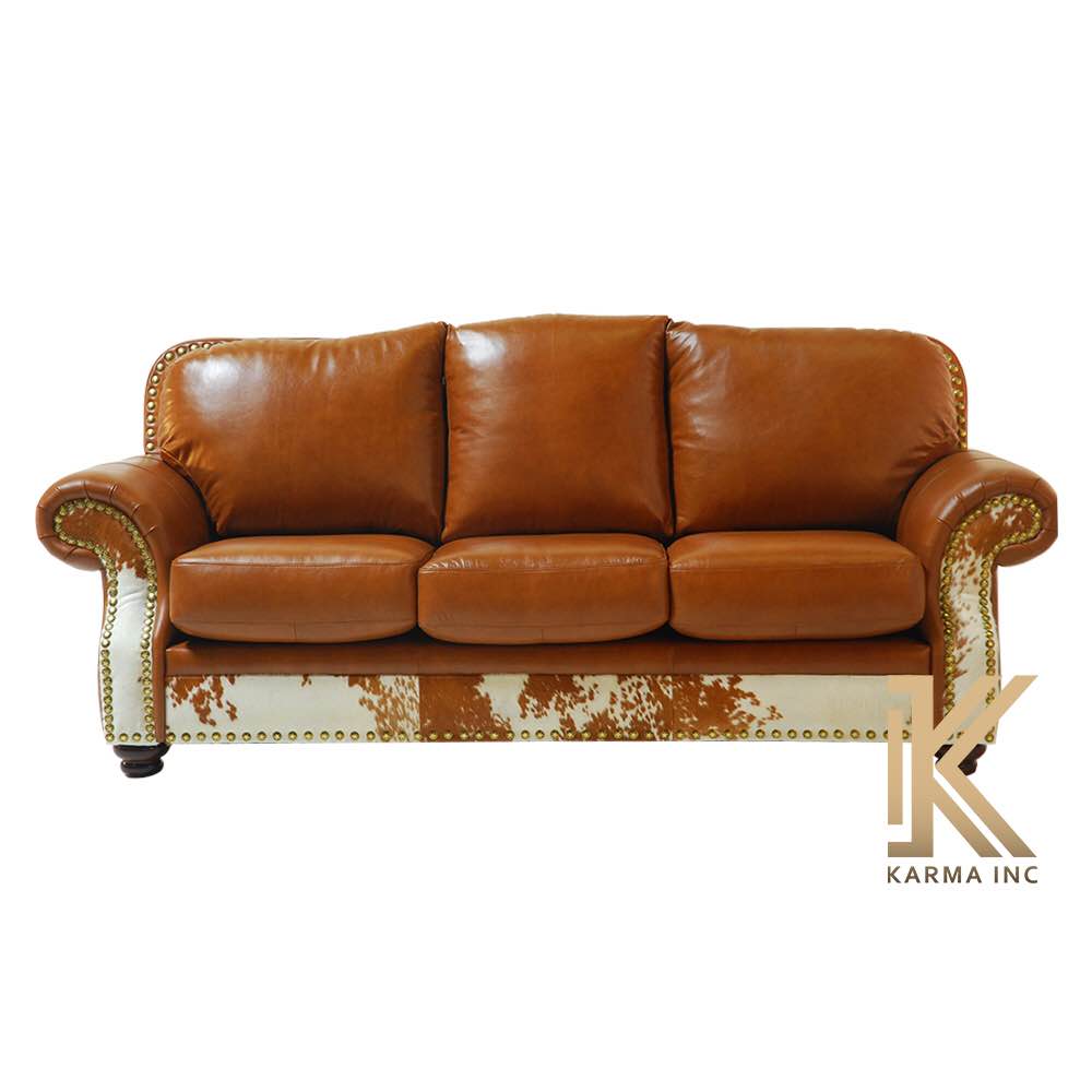 Cowhide Leather Sofa Baci Living Room