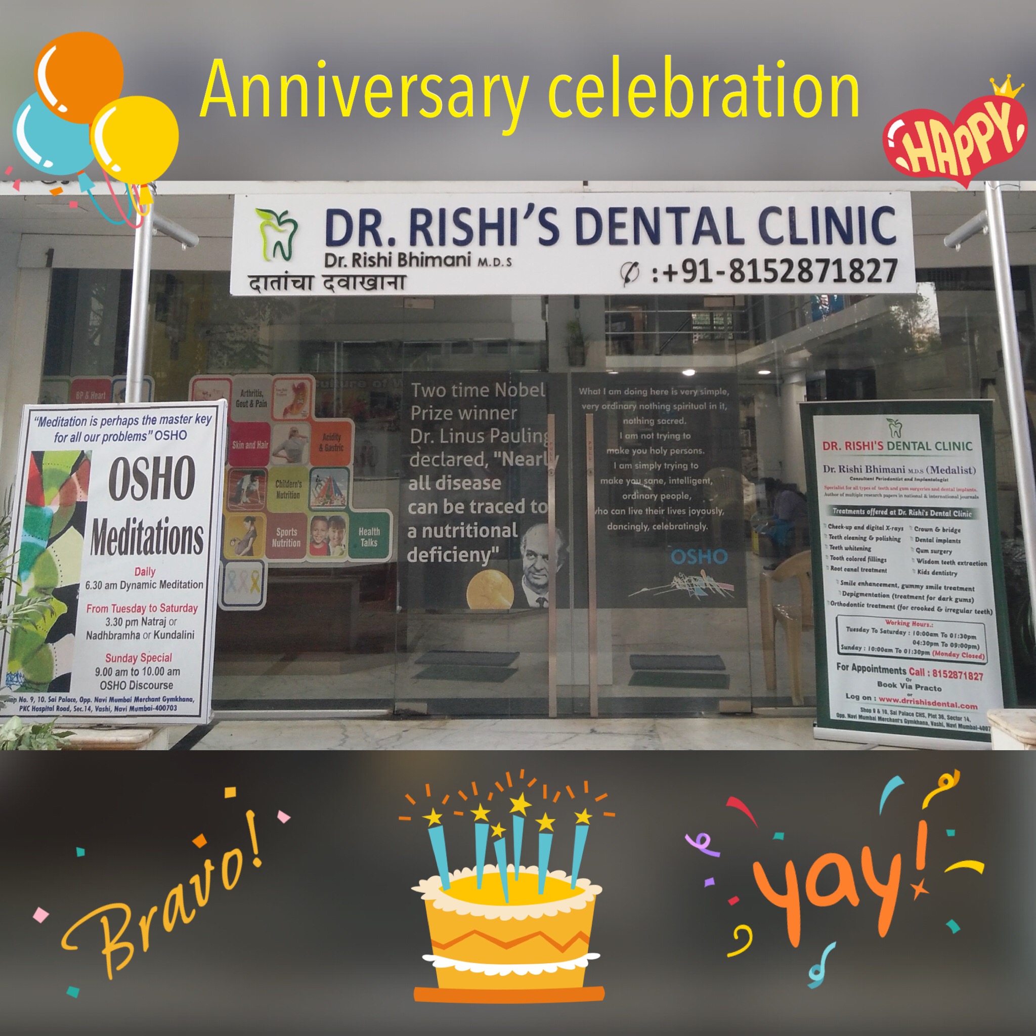 Dr. Rishi's dental clinic celebrates it's 1st A... main image