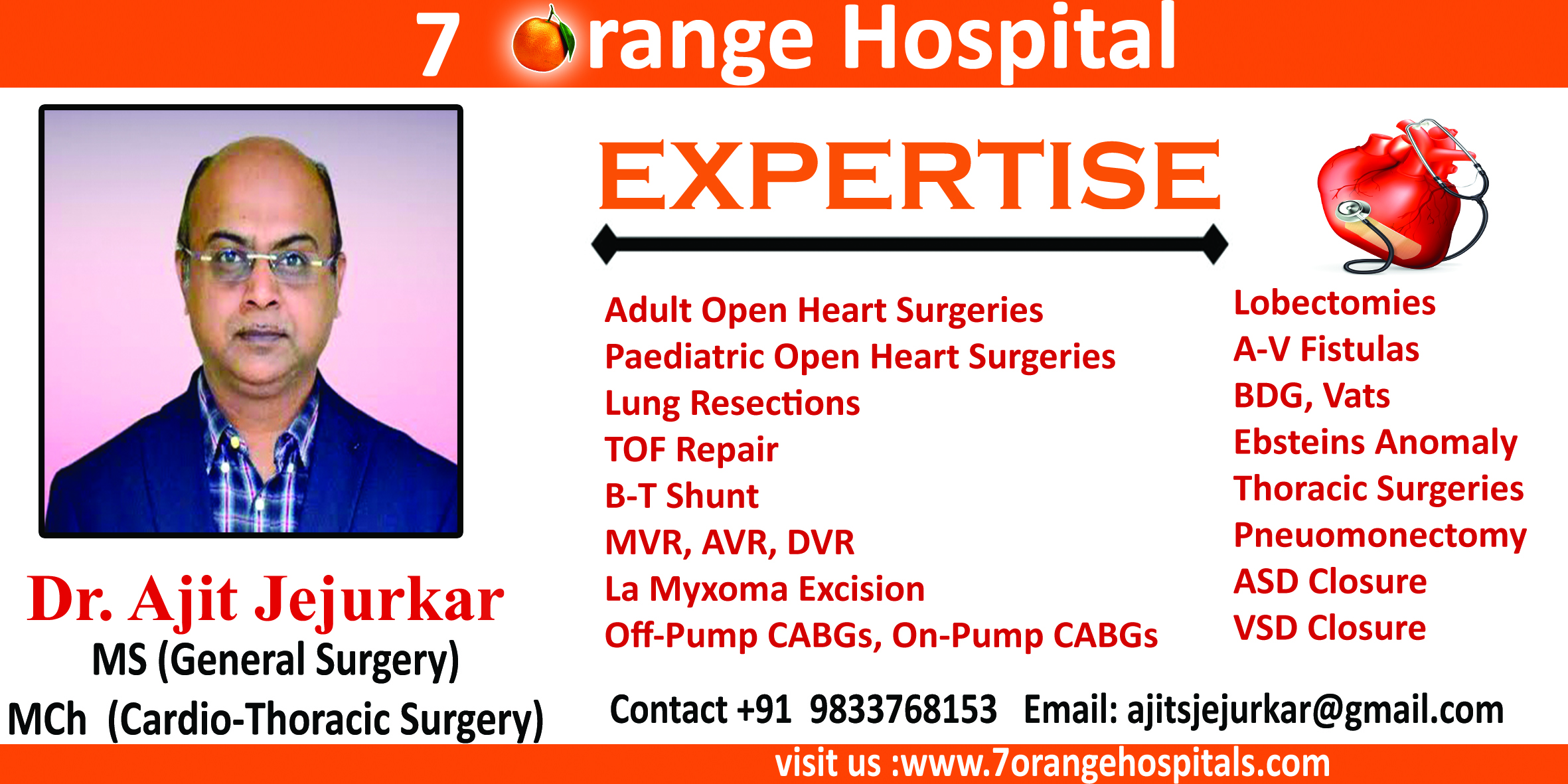 
About Doctor
Dr. Ajit Jejurkar is heading the ... main image