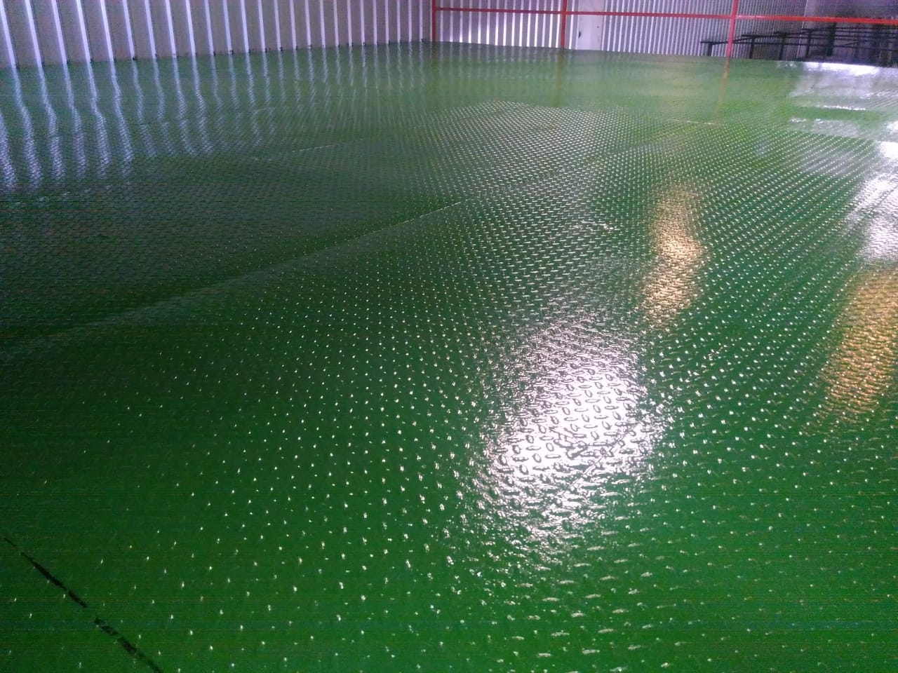 Epoxy Coating Epoxy Coating on chequered plate pl K2P Industries