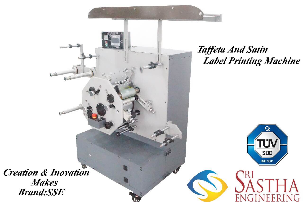 TAFFETA LABEL PRINTING MACHINE Sri Sastha Engineering