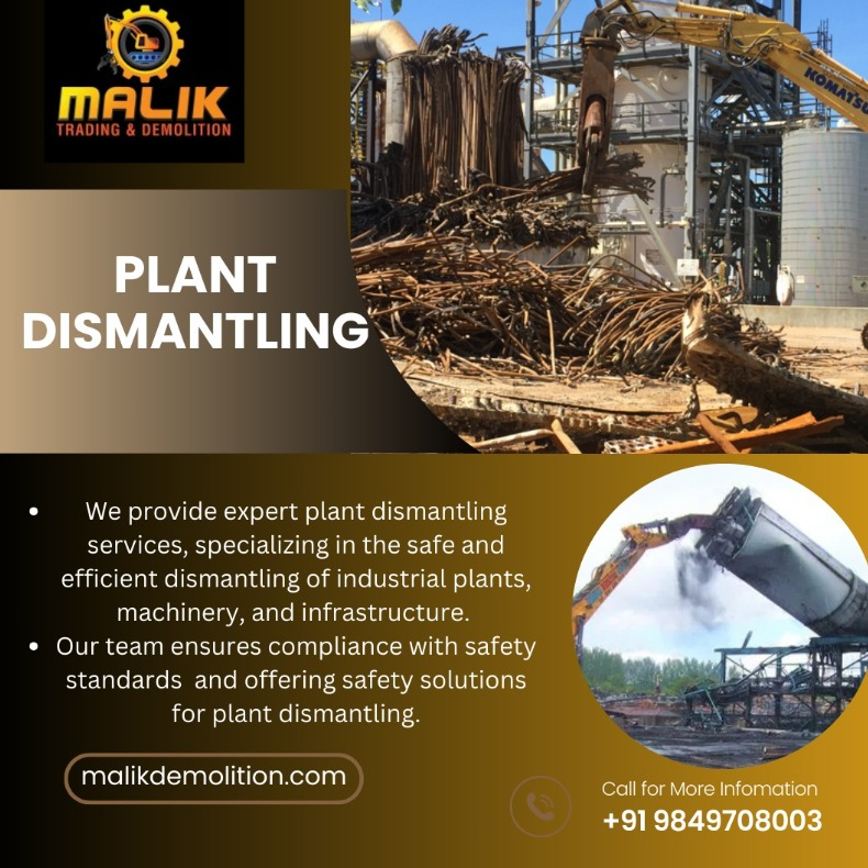plant dismantling refers