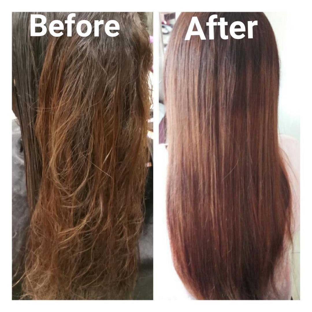 A Cysteine hair straightening treatment is perf... main image