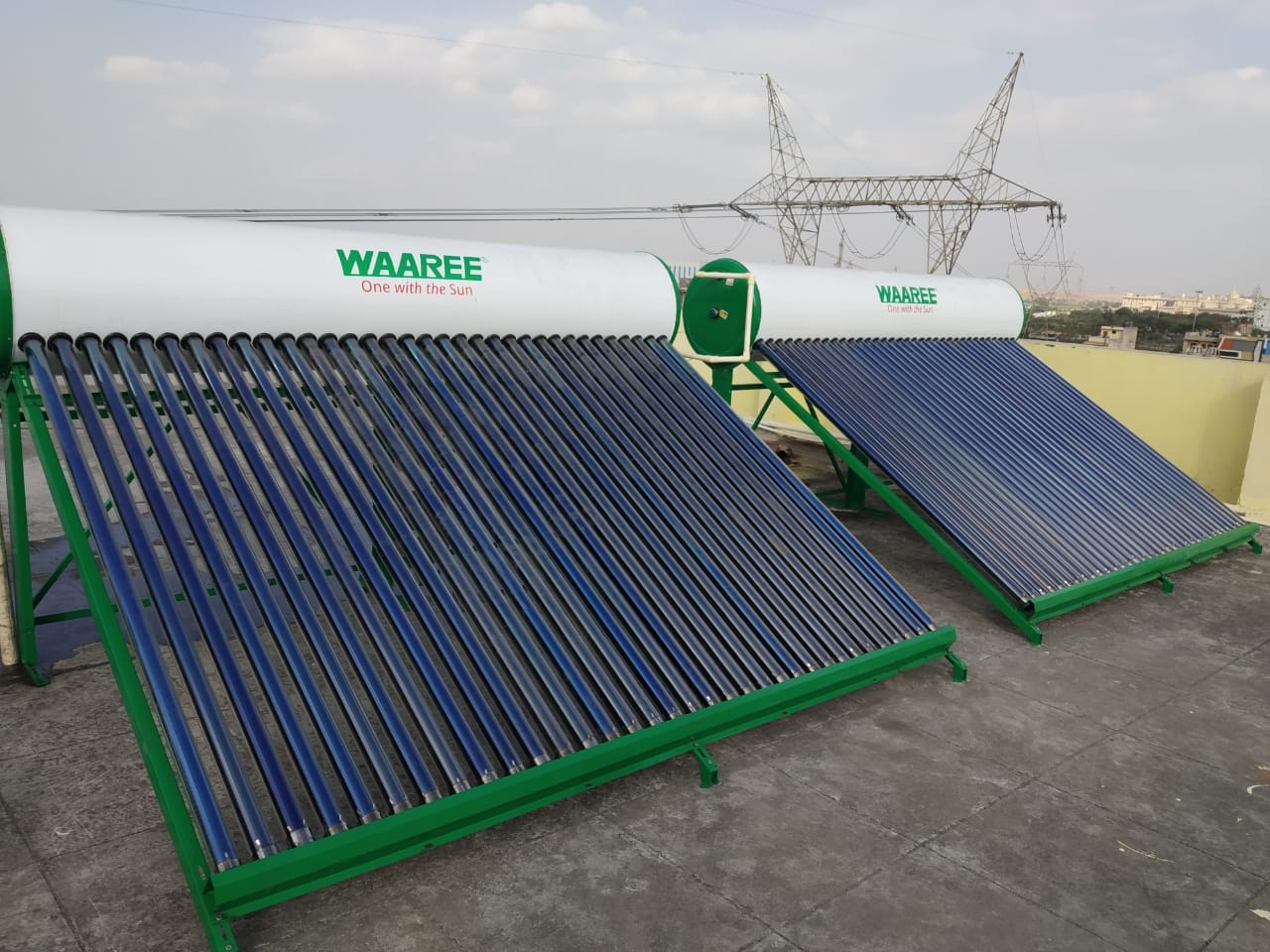 1000 LPD Solar Water Heater Installed at Hote | Vruddhi Enterprises