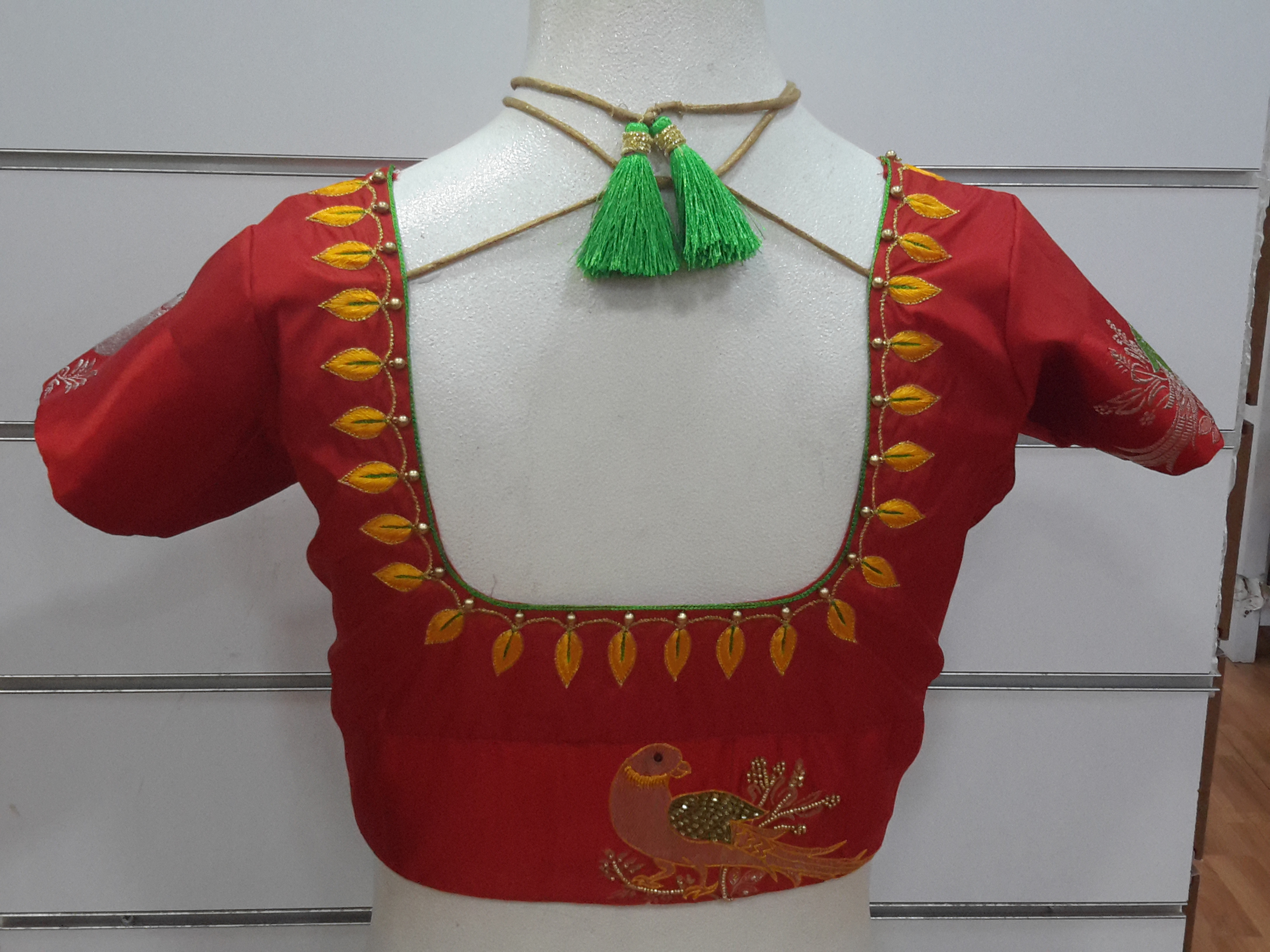 Simple Thread Work Blouse Designs Images Foto Blouse And Pocket 