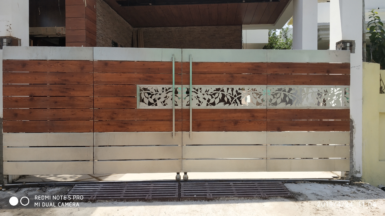 Stainless Steel Automatic Swing Folding Gate Nagpur Automation