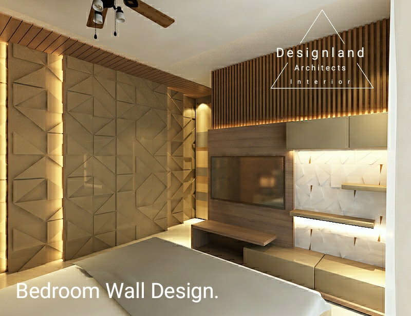Bedroom Wall Design Made In Mdf Board Backlit Designland