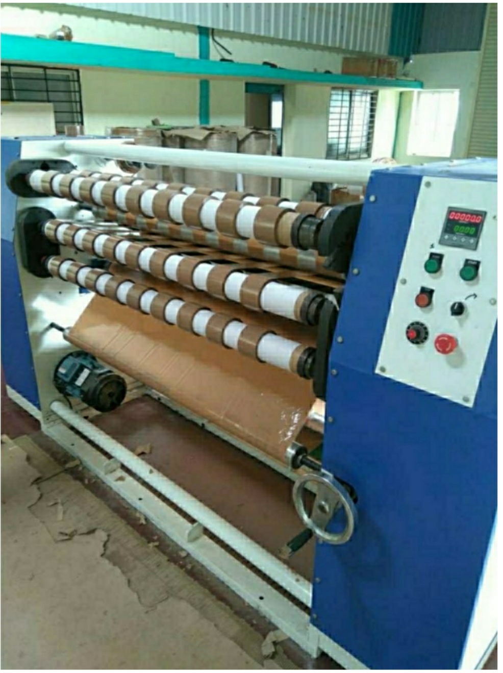  BOPP TAPE SLITTING REWINDING MAKING MACHINE Accurate Engineers