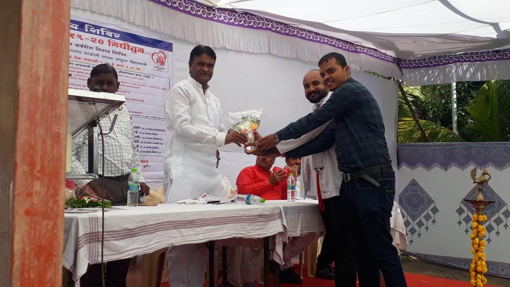 Organised free health check up camp at Khed tal... main image