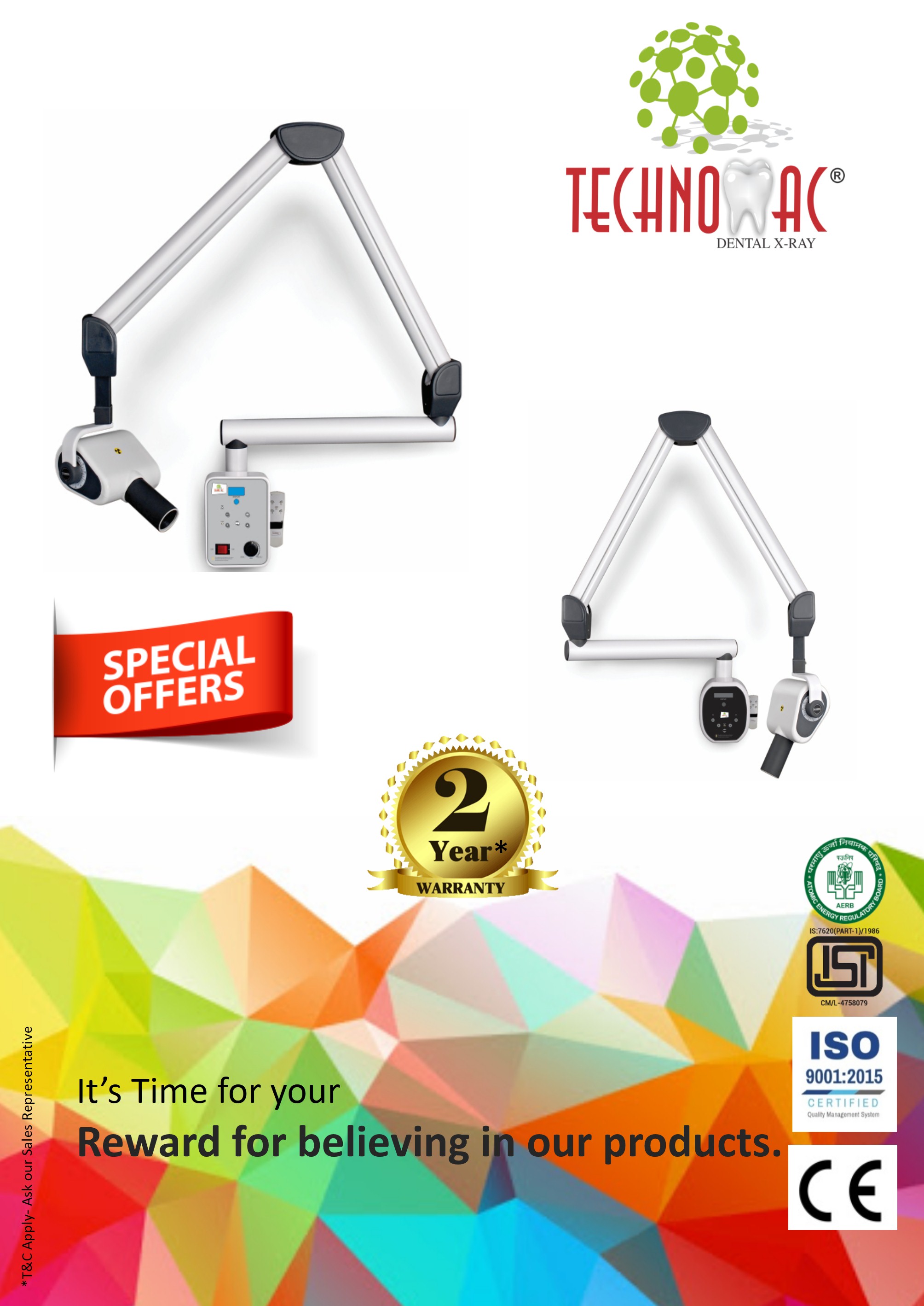 Dental X Ray machine with new Technologies. Technomac Medical Systems