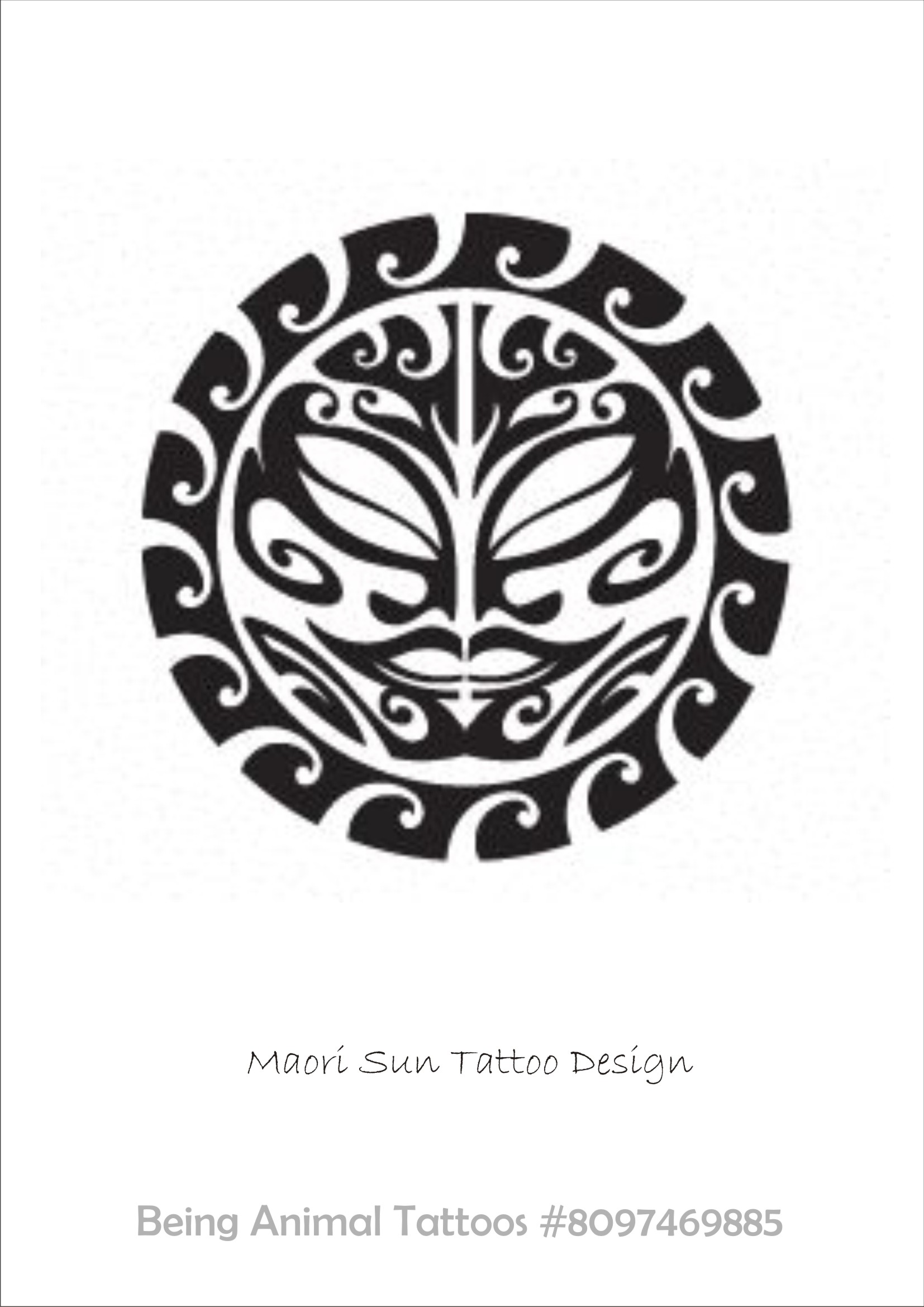 Maori Sun Tattoo Design By Being Animal Tatto Being Animal Tattoos