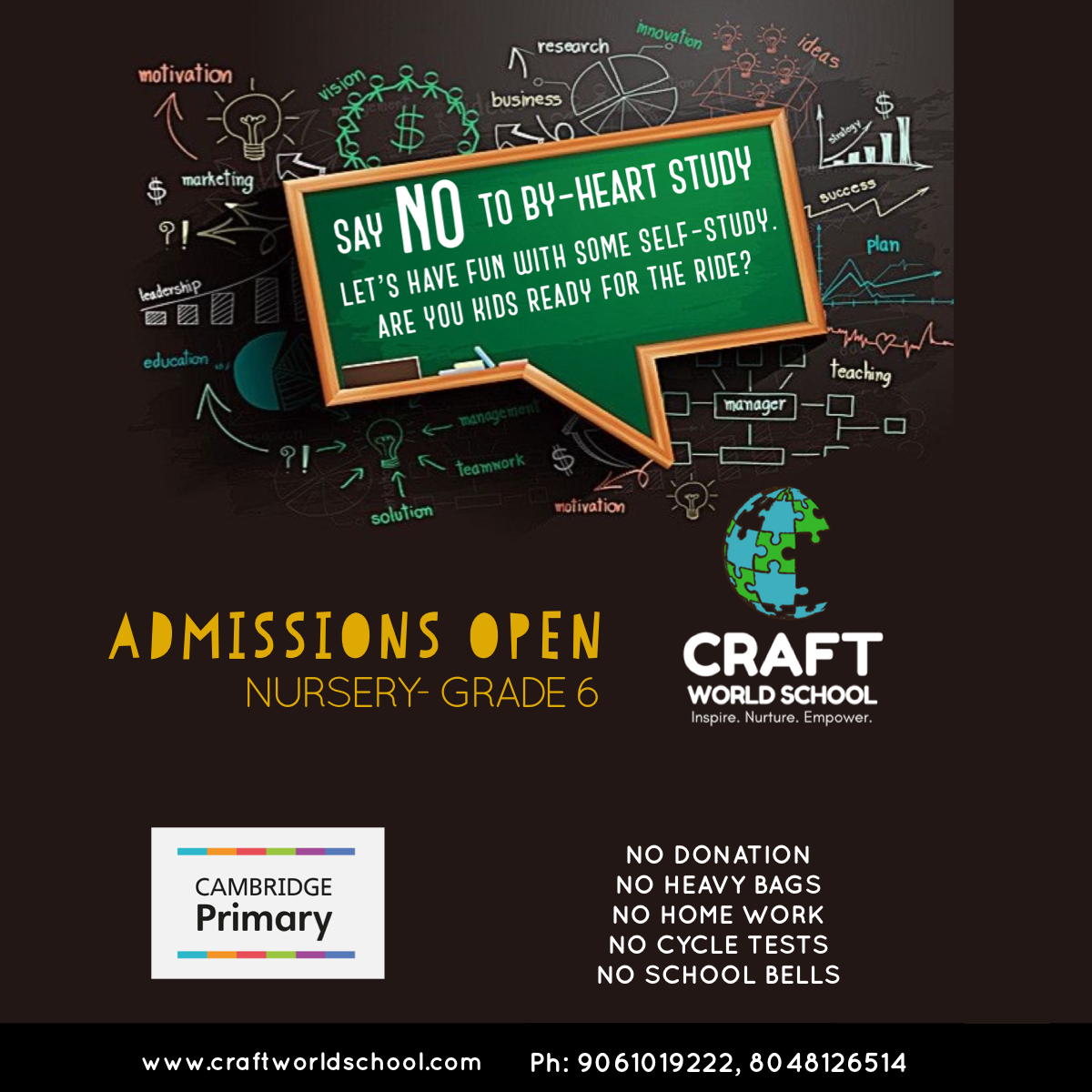 Say No To By Heart Study Craft World School Kochi Ernakulam Kerala