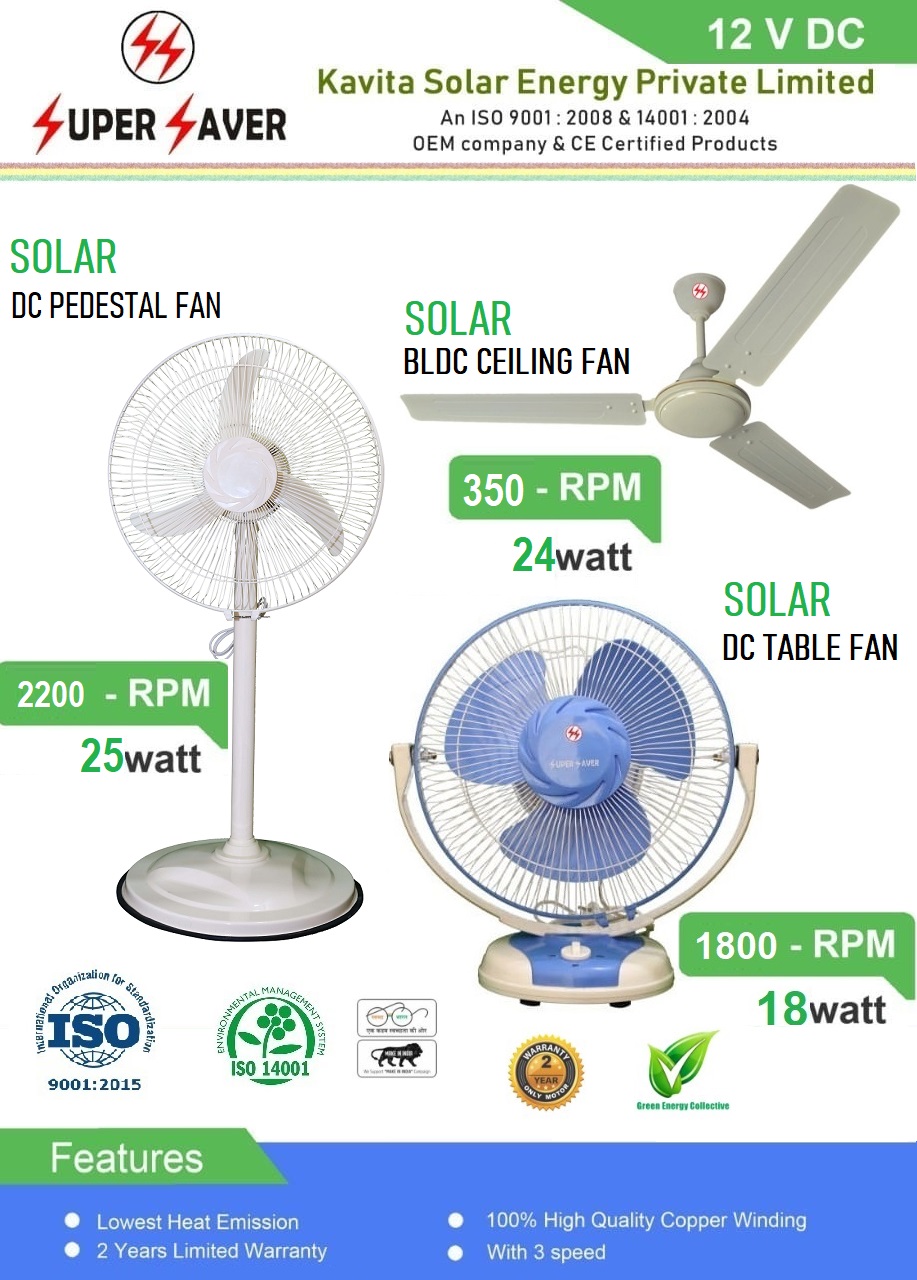 SOLAR BLDC FAN MANUFACTURER IN 