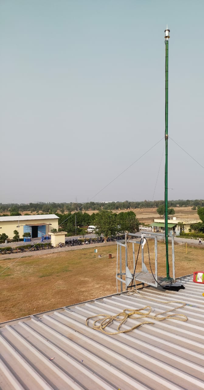Installation of Lightning Protection Lightning Arrester & Earthing