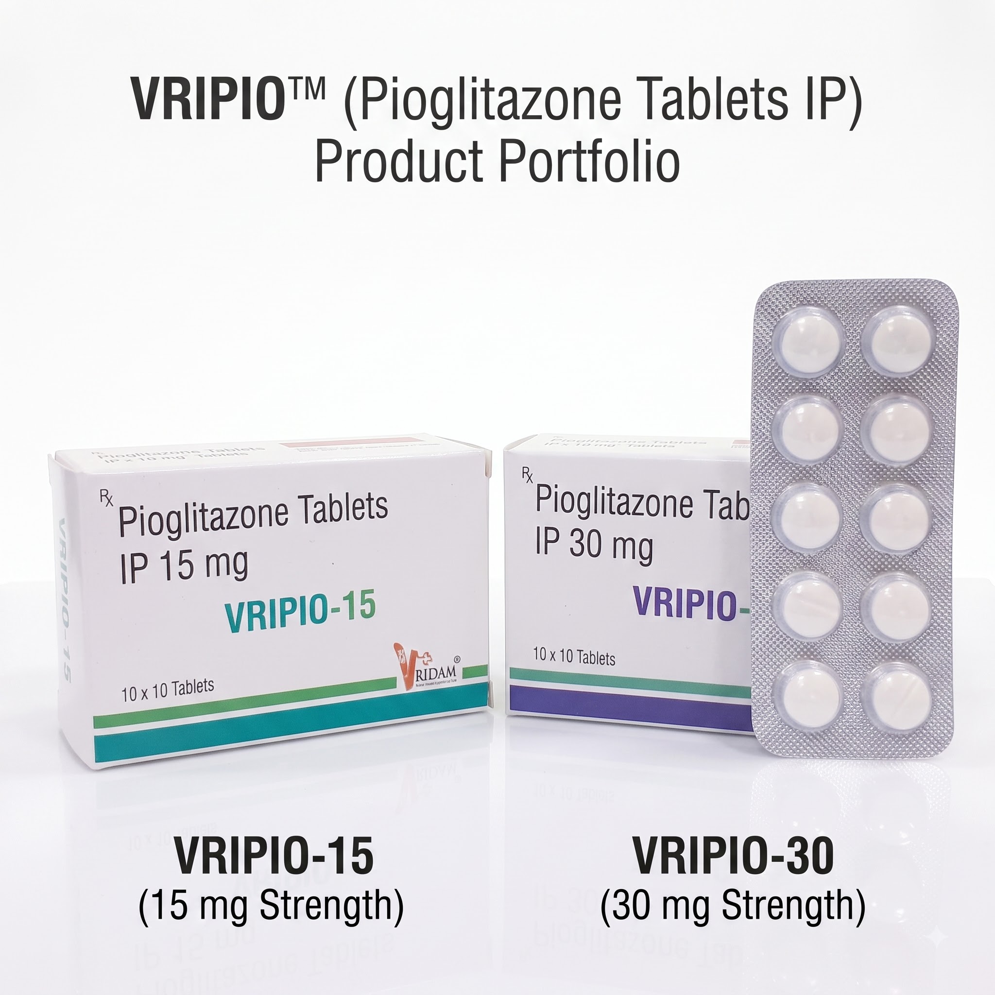 Pioglitazone 15/30mg tabs in Washington (USA), London (UK), South Africa, and Dubai (UAE) product image
