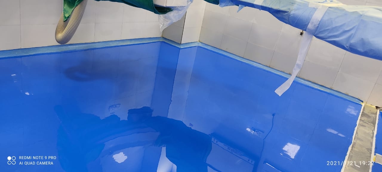 Epoxy Flooring done at an operation theatre o K2P Industries