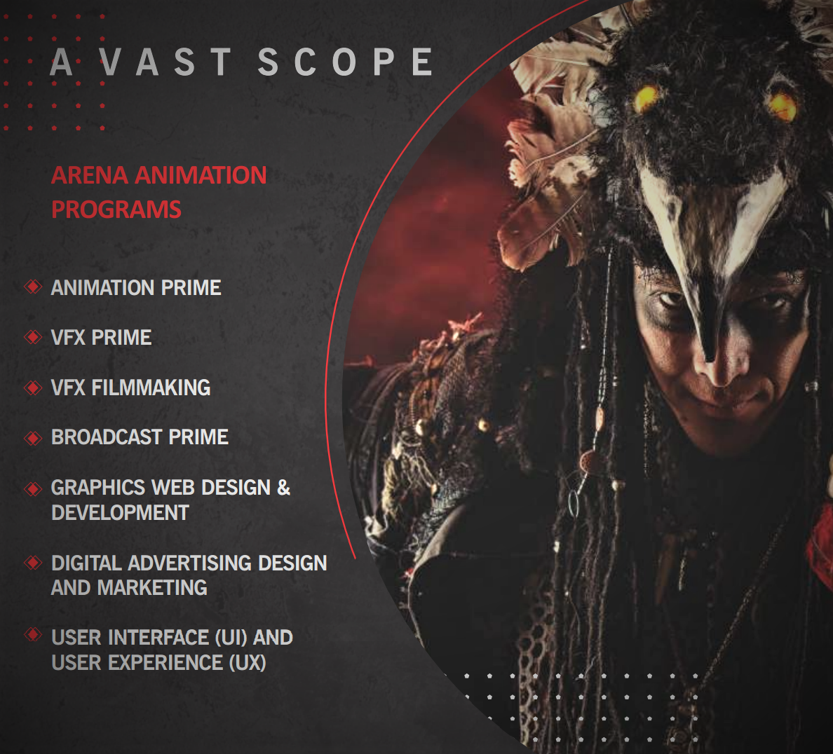 VFX ANIMATION GAME DESIGN GRAPHIC WEB DESIGN ARENA