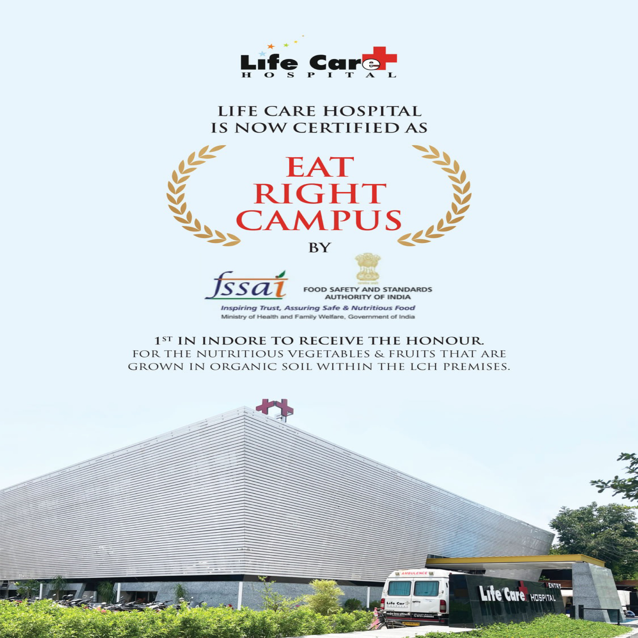 Proud moment for Life Care Hospital !!!
FSSAI h... main image